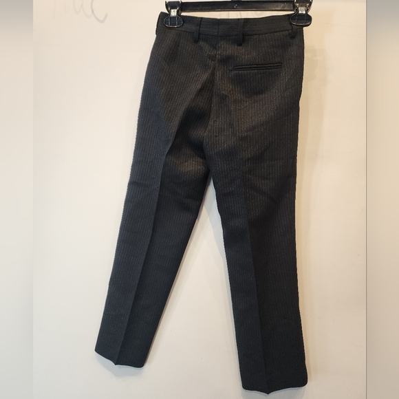 Boy's Black Dress Pants Pin Stripe Size 8 - Picture 10 of 13